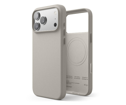 Etui do telefonów Elago MagSafe Leather Case do iPhone 17 PRO Max Light Gray ES17MSLE69PRO-LGY